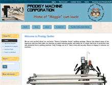 Tablet Screenshot of prodigyquilter.com